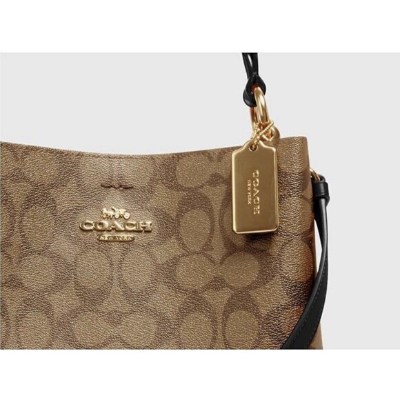 Coach C6923 Signature Canvas & Leather Bag Large - Brown - Picture 4 of 5